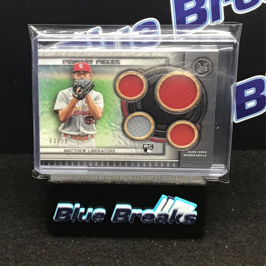 2023 Topps Museum Collection Primary Pieces Matthew Liberatore 63/99 #SPPPQR-ML Cardinals