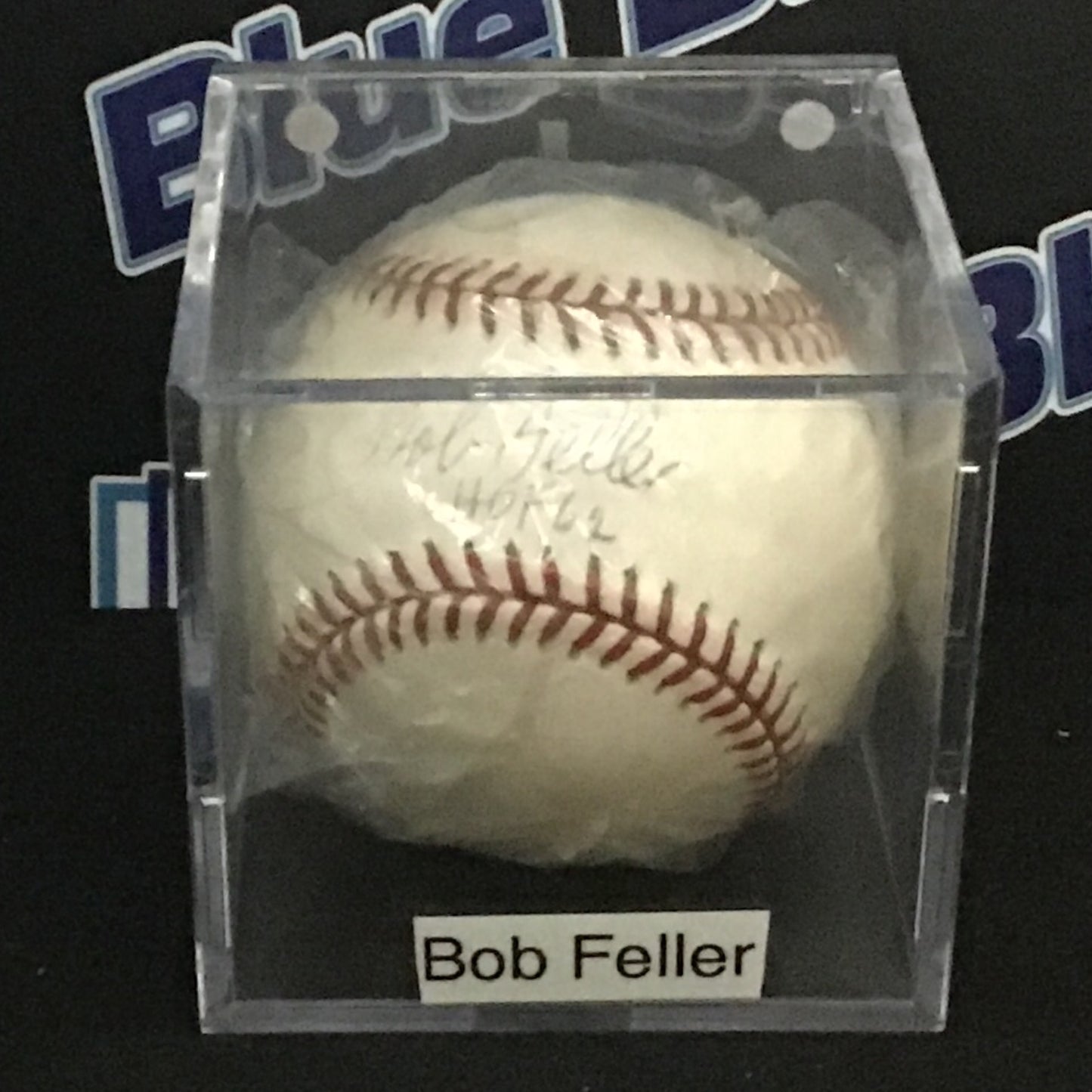 Bob Feller HOF 62 autographed baseball
