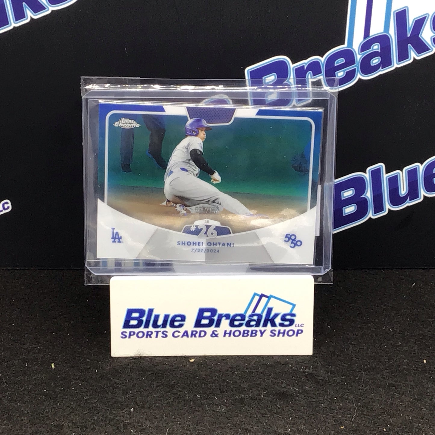 2024 Topps Chrome 50/50 Shohei Ohtan SB #26 082/150 #58 Dodgers
