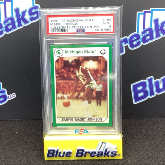1990-91 Michigan State Collegiate Collection 200 Magic Johnson Mint 9 194