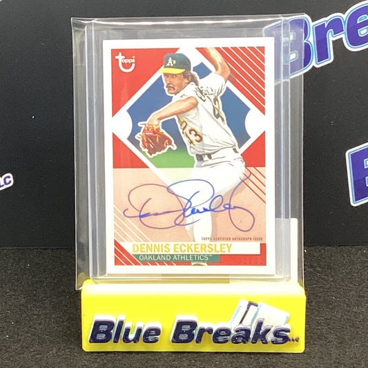 2021 Topps Brooklyn Collection Dennis Eckersley auto 33/80