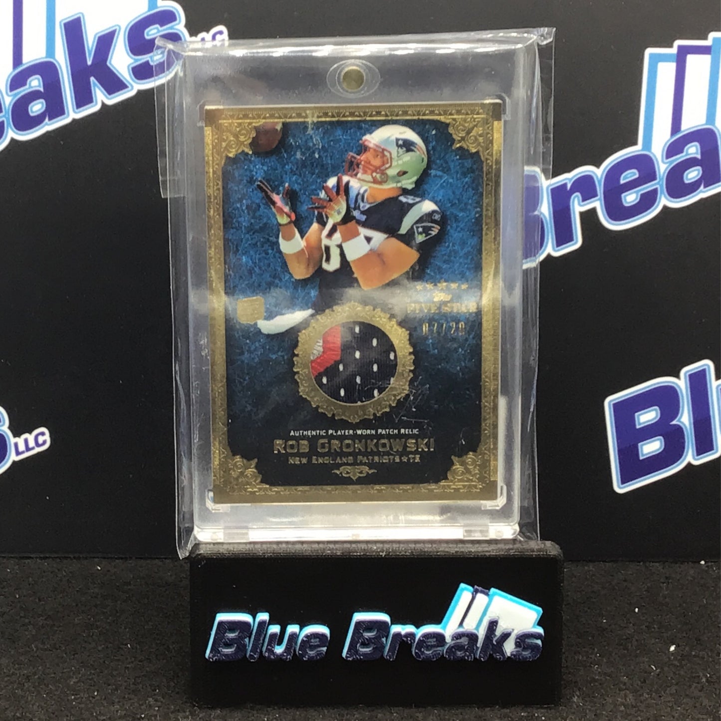 2010 Topps Five Star Rob Gronkowski relic 07/20 #PR-RG Patriots