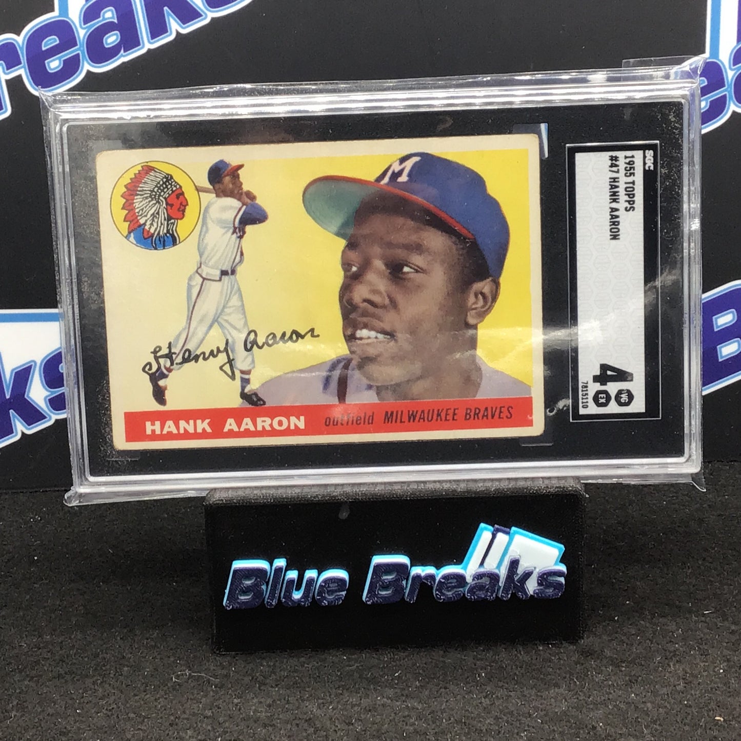 1955 Topps - Hank Aaron - SGC 4 - Milwaukee Braves