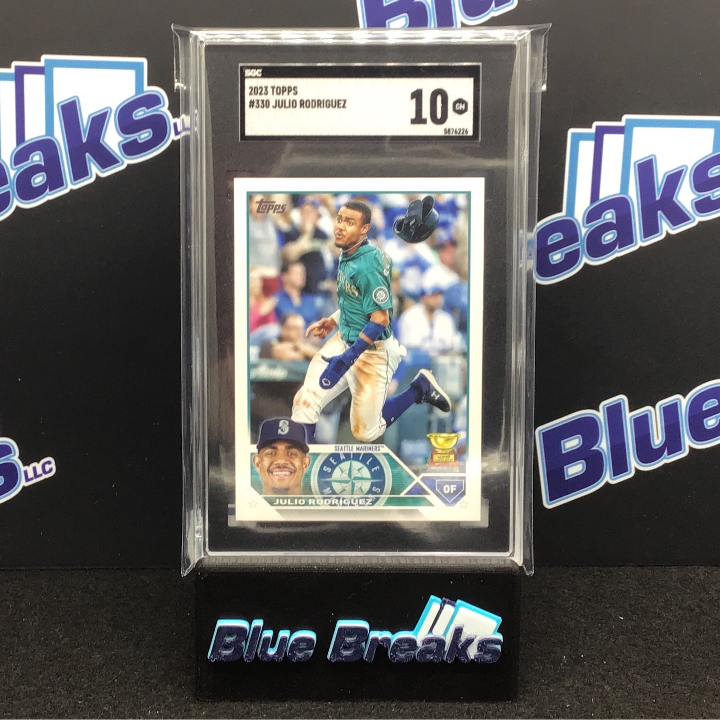 2023 Topps Series 1 Julio Rodriguez #330 SGC 10 Mariners