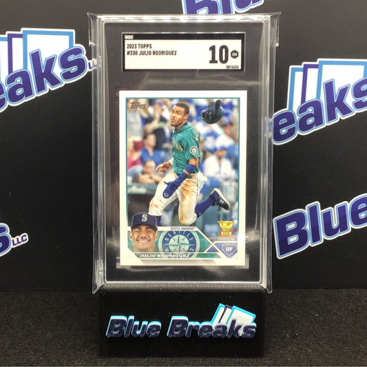 2023 Topps Series 1 Julio Rodriguez #330 SGC 10 Mariners