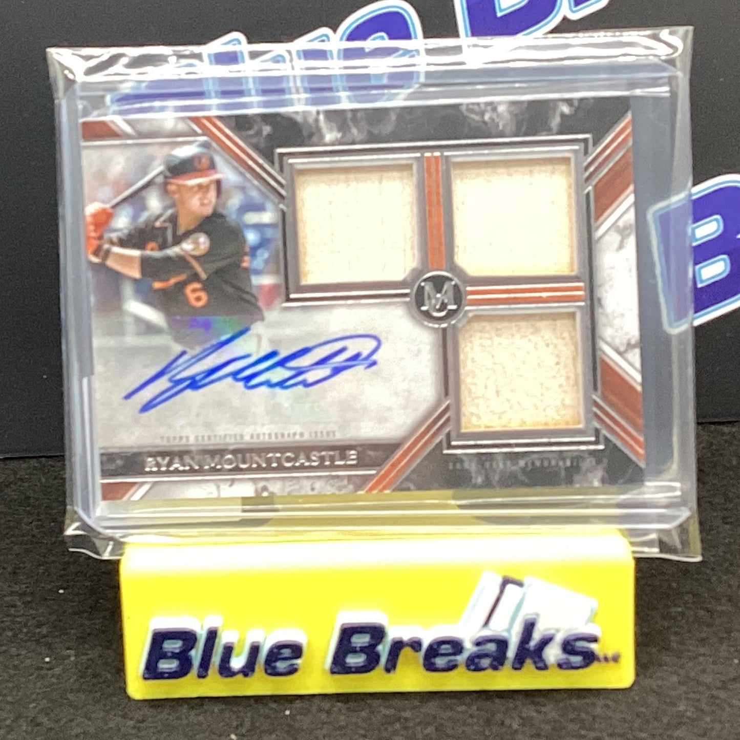 2022 Topps Museum Collection Signature Swatches Triple Relic Autograph Ryan Mountcastle 312/399 SWTRA-RM