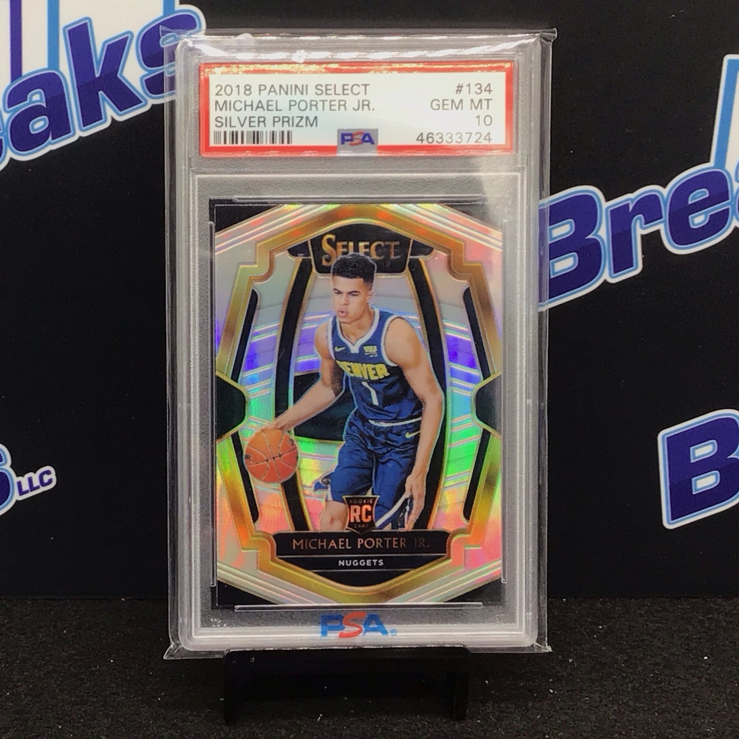 2018 Panini Select Silver Prizm Michael Porter Jr #134 PSA 10 Nuggets
