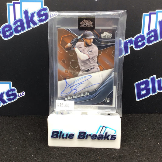 2023 Topps Chrome Black Jerar Encarnacio auto 08/25 #CBA-JE Marlins