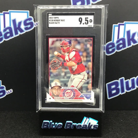 2023 Topps Series 1 Black Keibert Ruiz 46/72 #130 SGC 9.5 Nationals