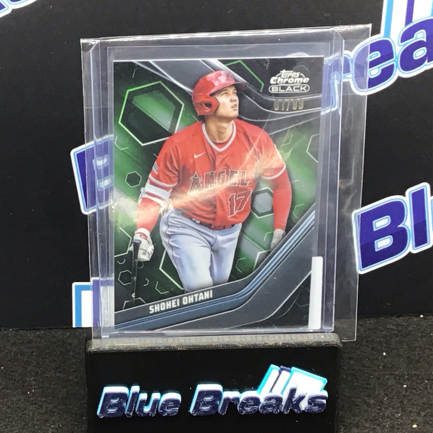 2023 Topps Chrome Black green Shohei Ohtani 91/99 #2 Angels