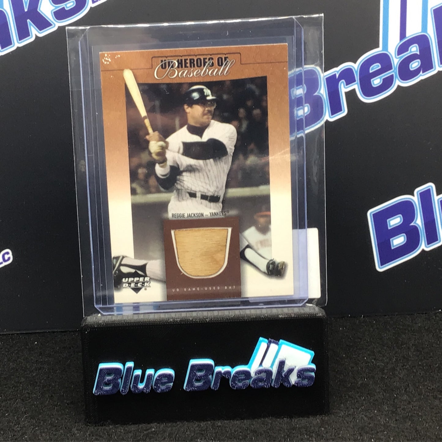 2001 Upper Deck Heroes of Baseball Reggie Jackson relic #B-RJ Yankees