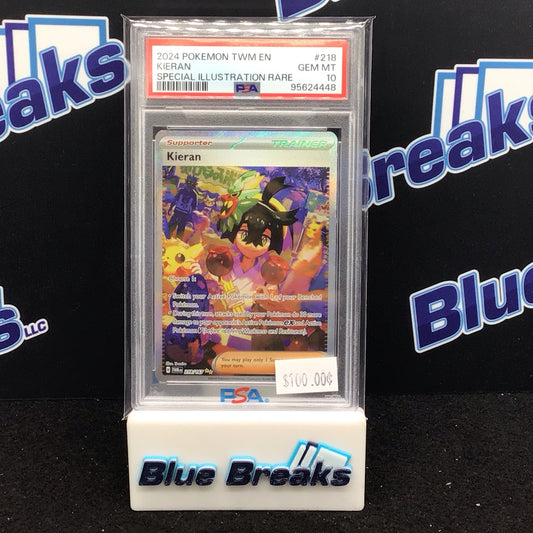2024 Pokémon Twilight Masquerade Special Illustration Rare Kieran #218 PSA 10