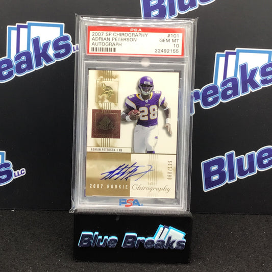 2007 SP Chirography - Adrian Peterson - Autograph 60/199 - Minnesota Vikings