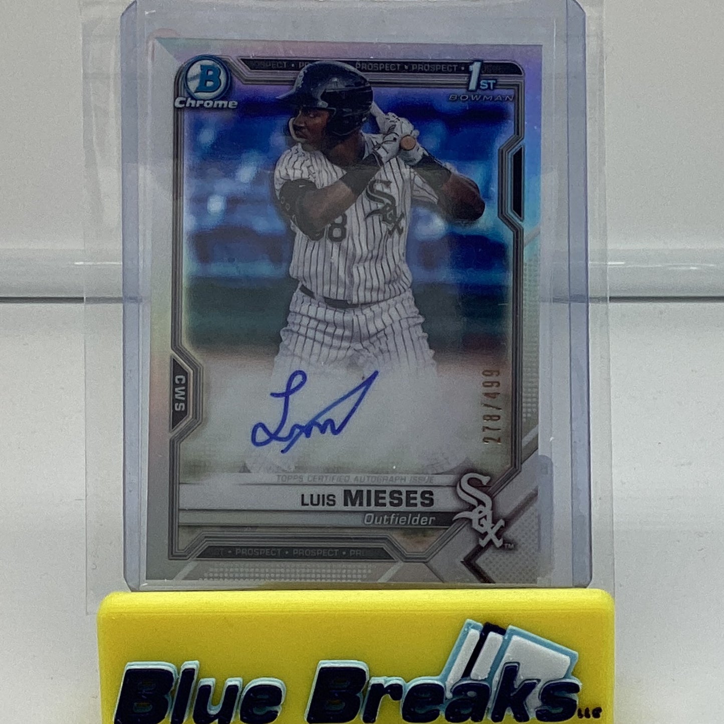 2021 Bowman Chrome - Luis Mieses auto 278/499 #CPA-LMI White Sox