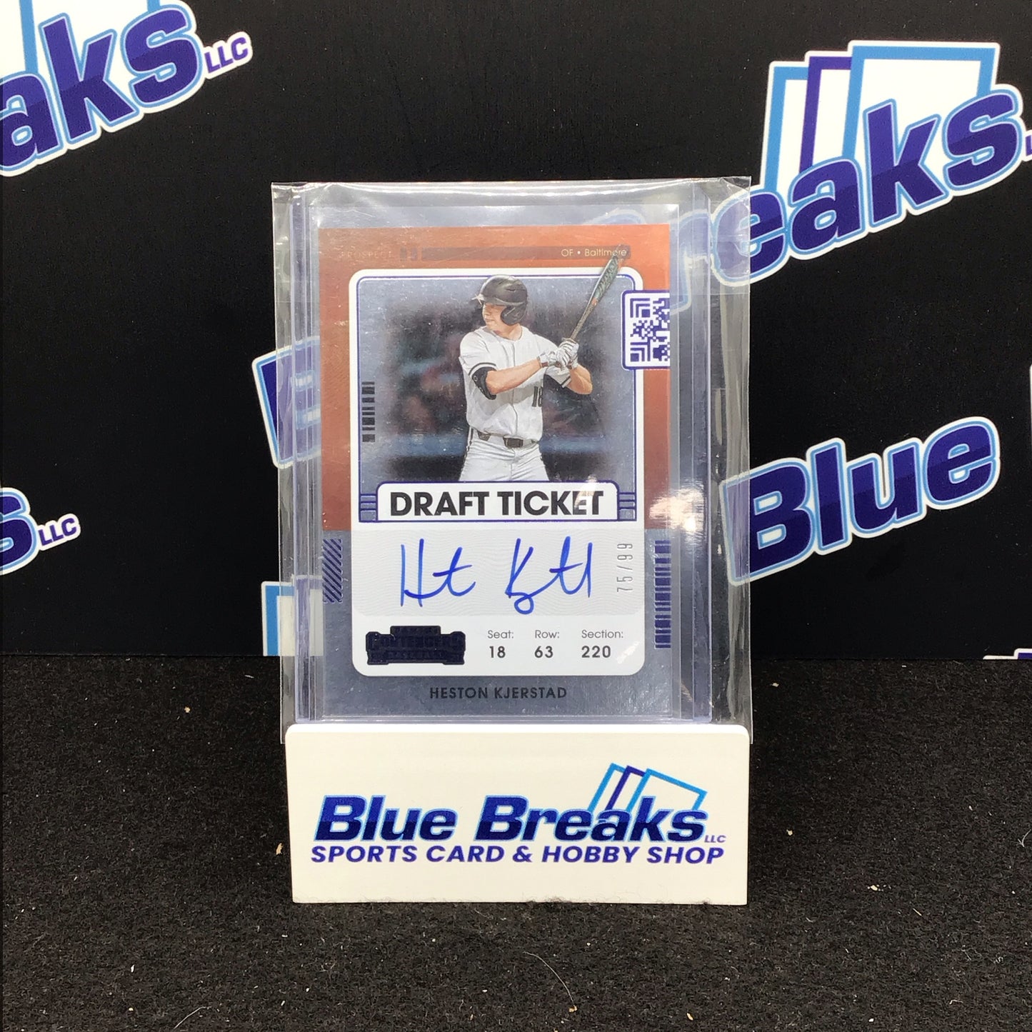 2021 Panini Contenders Heston Kjerstad auto 75/99 #PT-HK Orioles