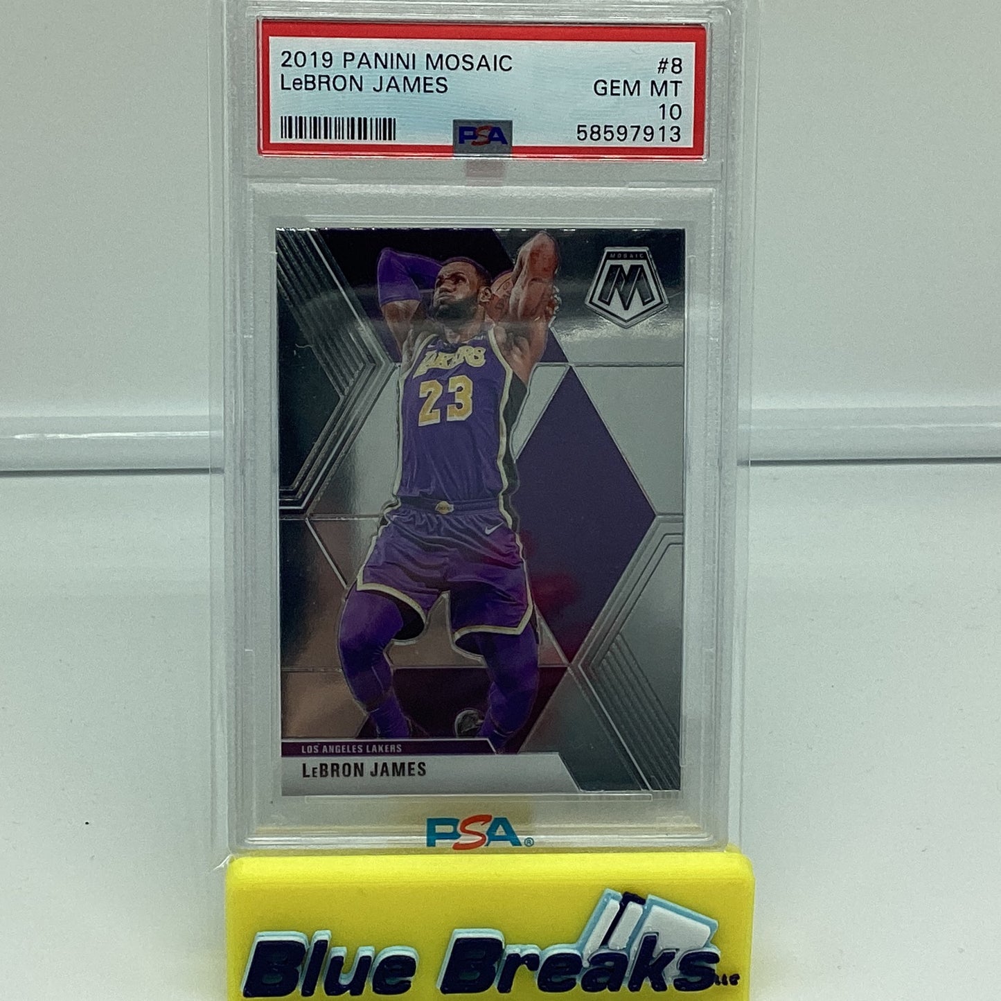 2019 Panini Mosaic - LeBron James Gem 10