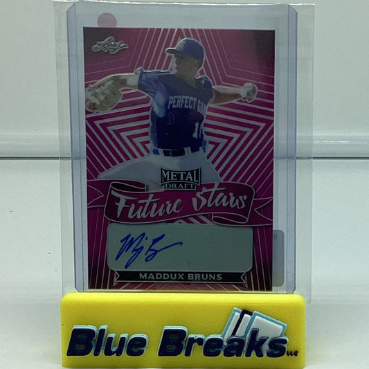 2021 Leaf Metal Draft - Maddux Bruns 13/20