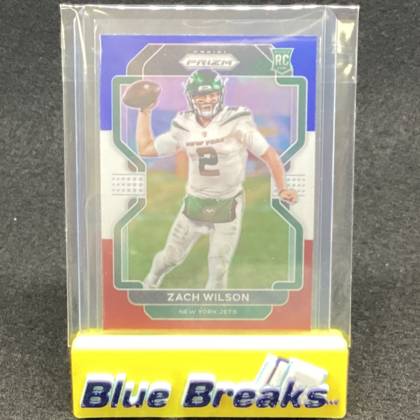 2021 Panini Prizm - Zach Wilson #332 Red, White & Blue