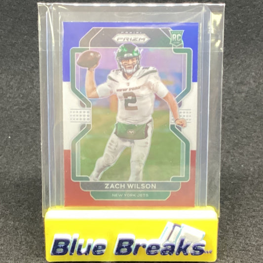 2021 Panini Prizm - Zach Wilson #332 Red, White & Blue