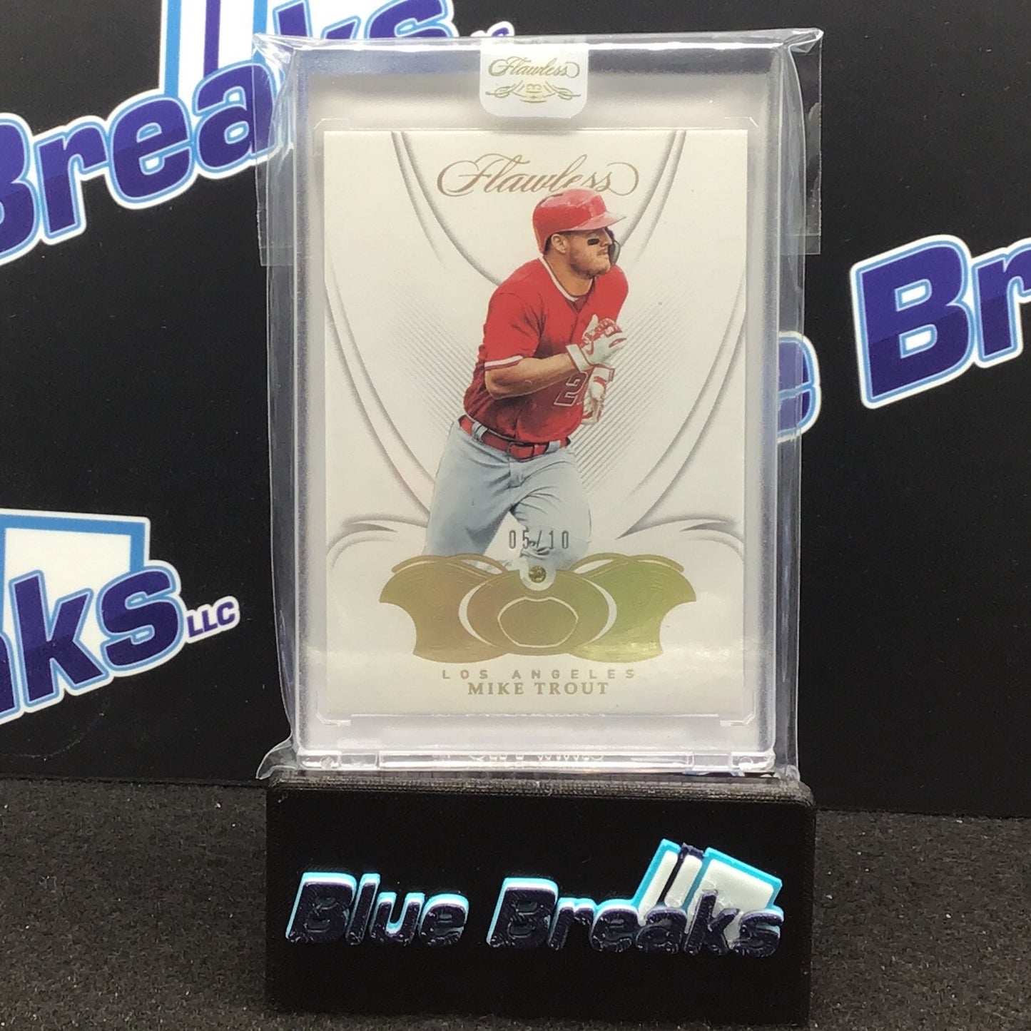 2019 Panini Flawless Mike Trout 05/10 #1 Angels