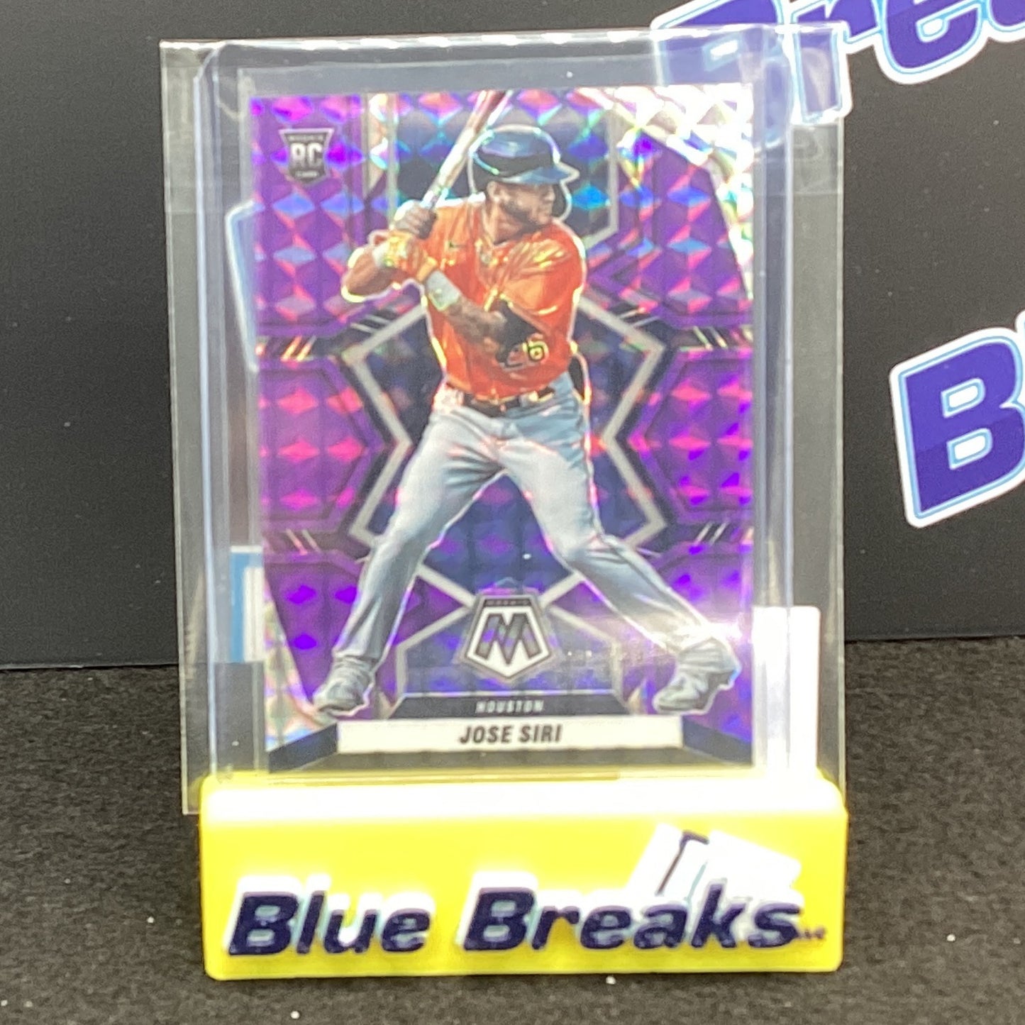 2022 Panini Mosaic Purple Prizm Jose Siri 04/49 RC #222 Astros