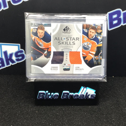 2019-20 SP Game Used All Star Skills Fabric McDavid Draisaitl #AS2-MD