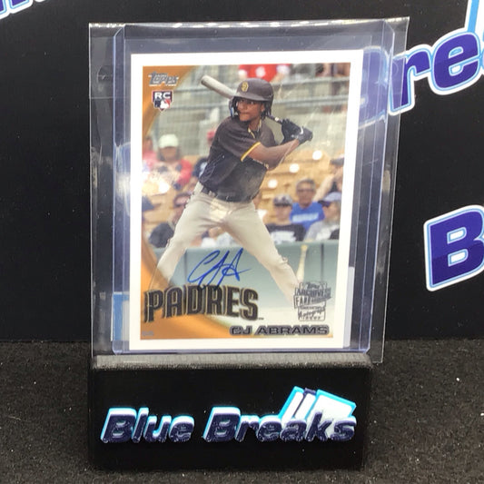 2022 Topps Archives Fan Favorites CJ Abrams auto #10FF-CA Padres