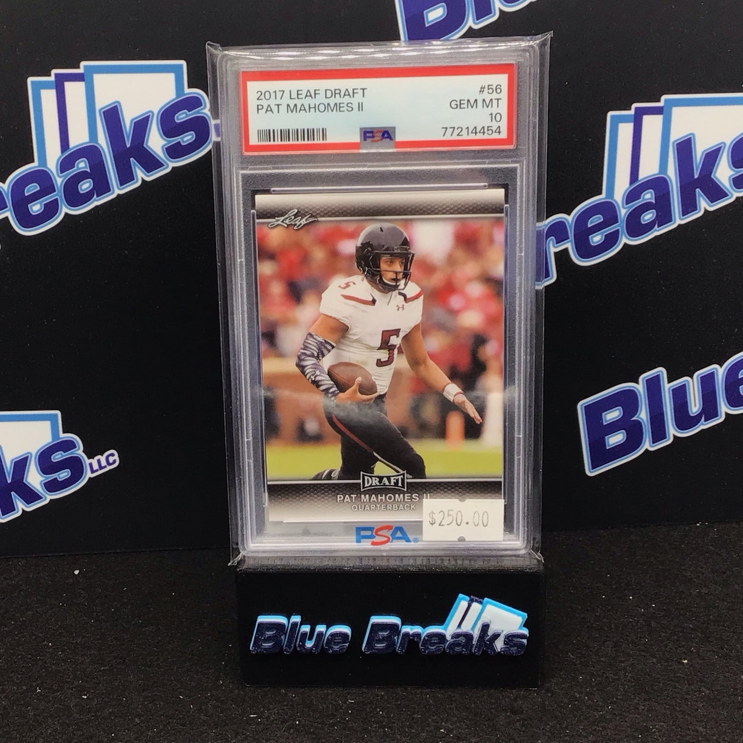 2017 Leaf Draft Patrick Mahomes #56 PSA 10 Chiefs