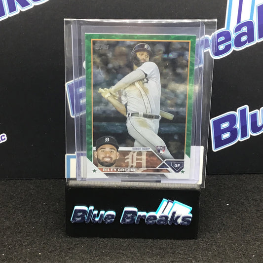 2023 Topps Series One Green Foil Riley Greene 231/499 #31 Tigers