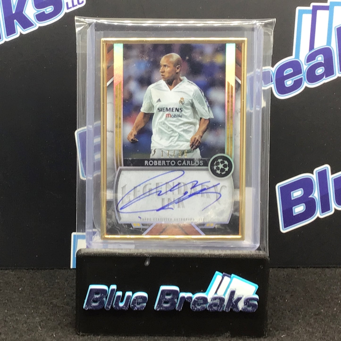 2023 Topps UEFA Museum Collection Legendary Ink auto Roberto Carlos 17/25 #LI-RC Real Madrid