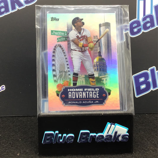 2023 - Topps Series One - Ronald Acuna Jr - Home field Advantage - Atlanta Braves