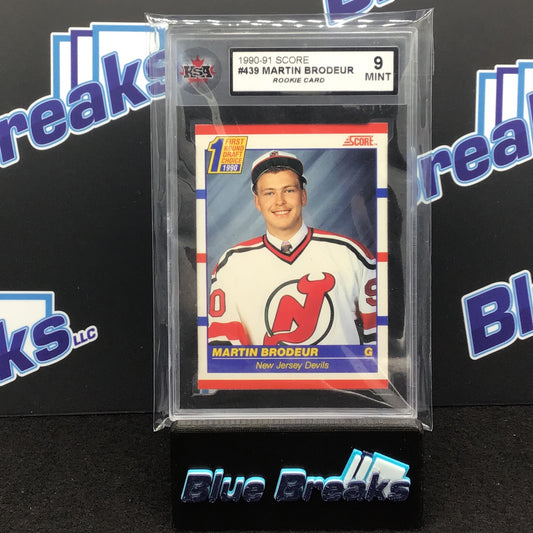 1990-91 Score - Martin Brodeur - #439 - New Jersey Devils