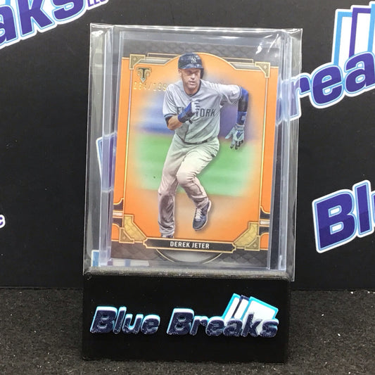 2022 Topps Triple Threads Orange Derek Jeter 064/199 #99 Yankees