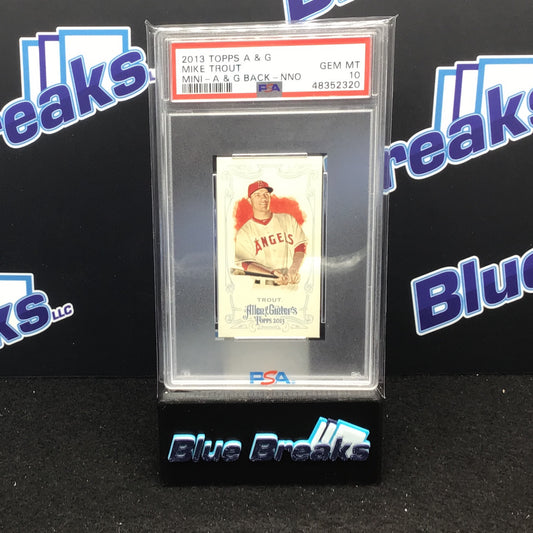 2012 Topps Allen & Ginter Mini Back Mike Trout PSA 10 Angels