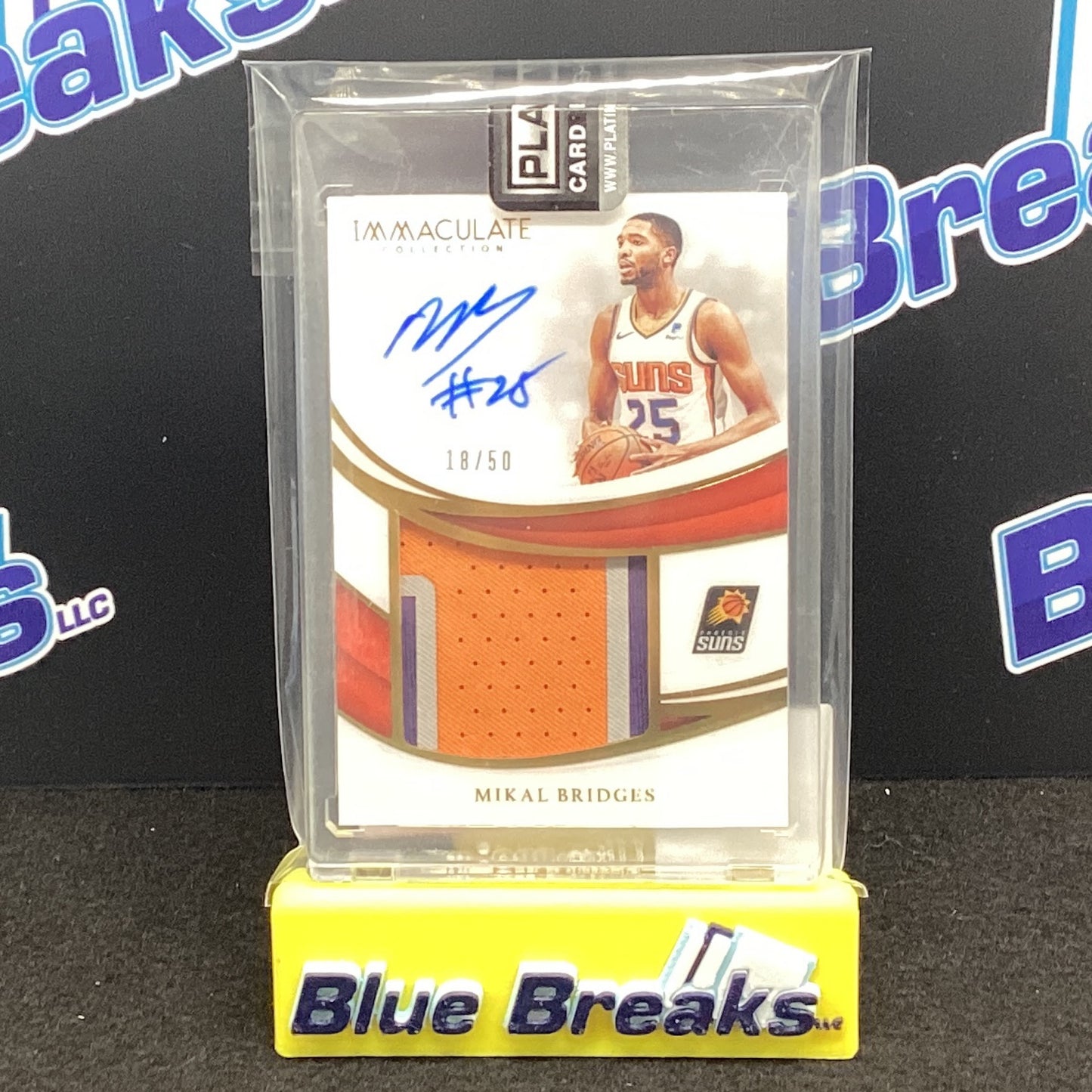 2018-19 Panini Immaculate Mikal Bridges auto relic 18/50