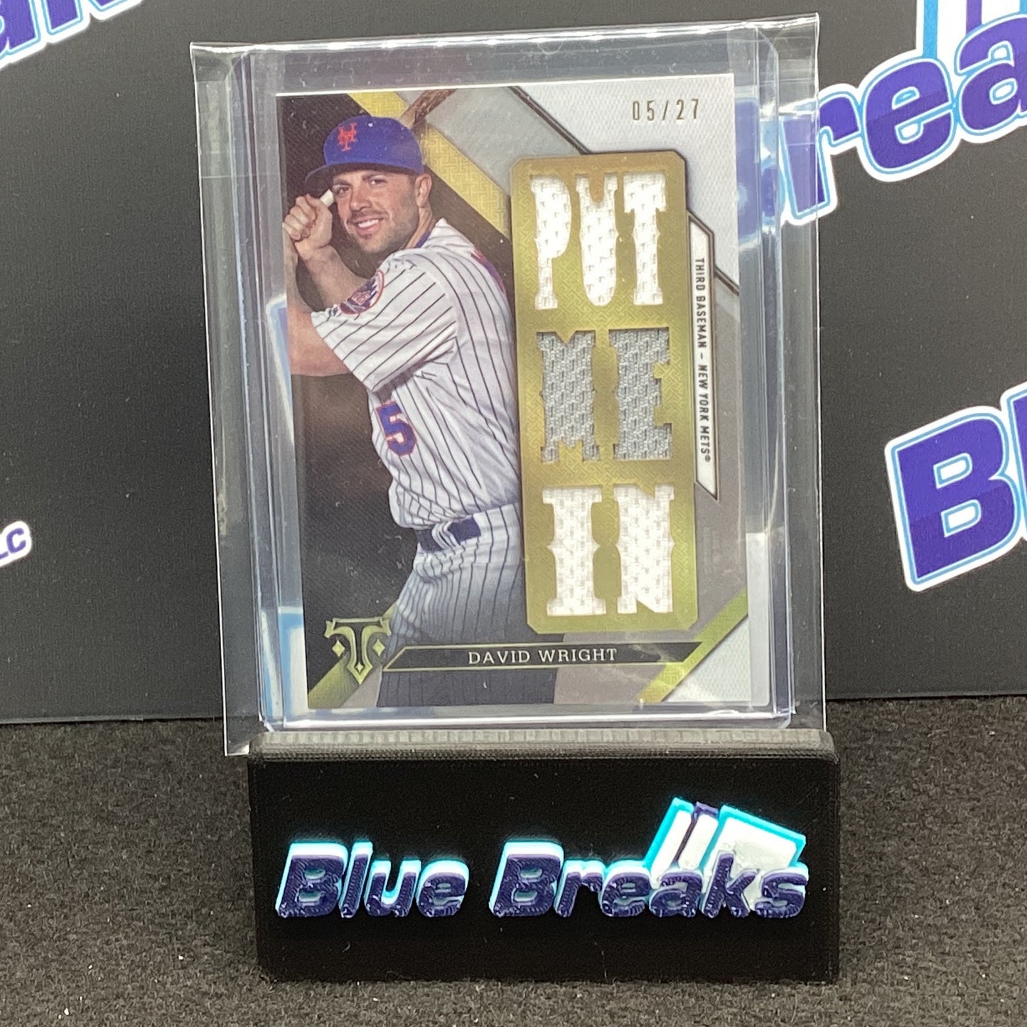 2016 Topps Triple Threads Put Me In relic David Wright 05/27 #TTR-DW2 Mets