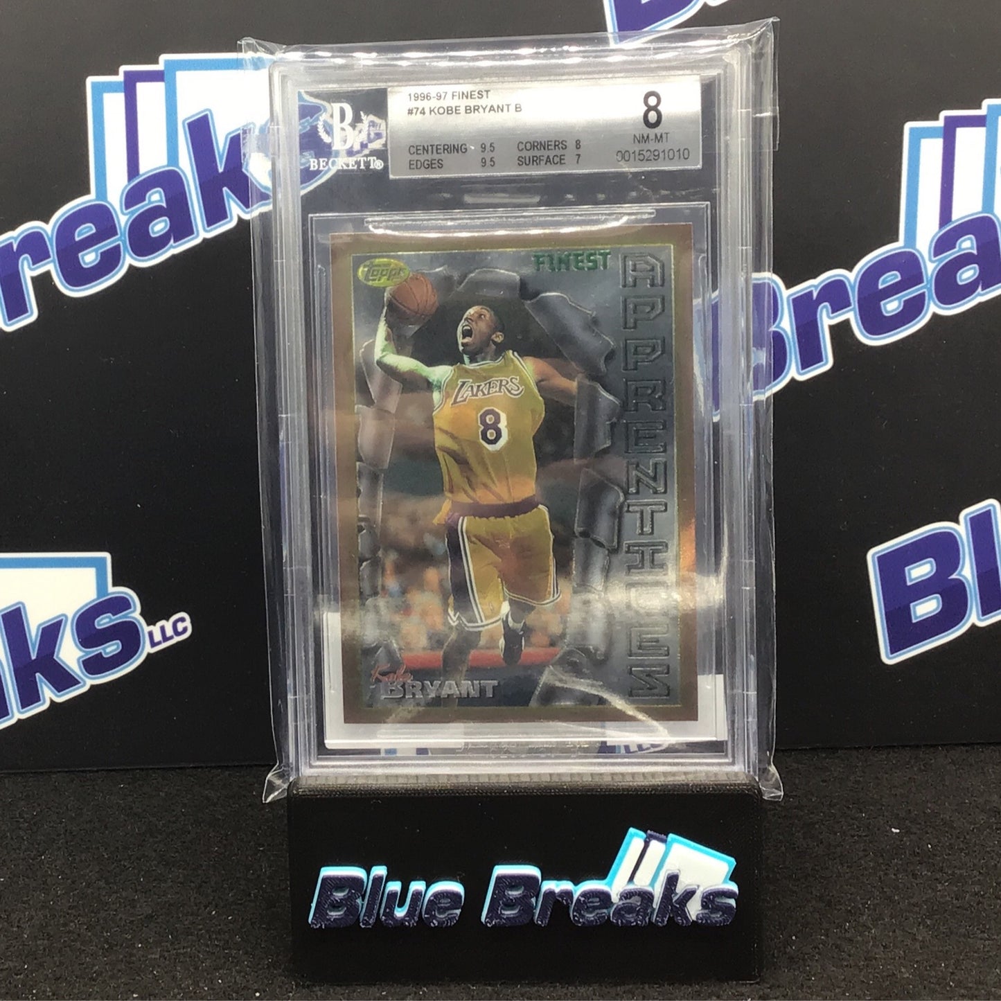 1996-97 Finest - Kobe Bryant - Los Angeles Lakers - Beckett 8