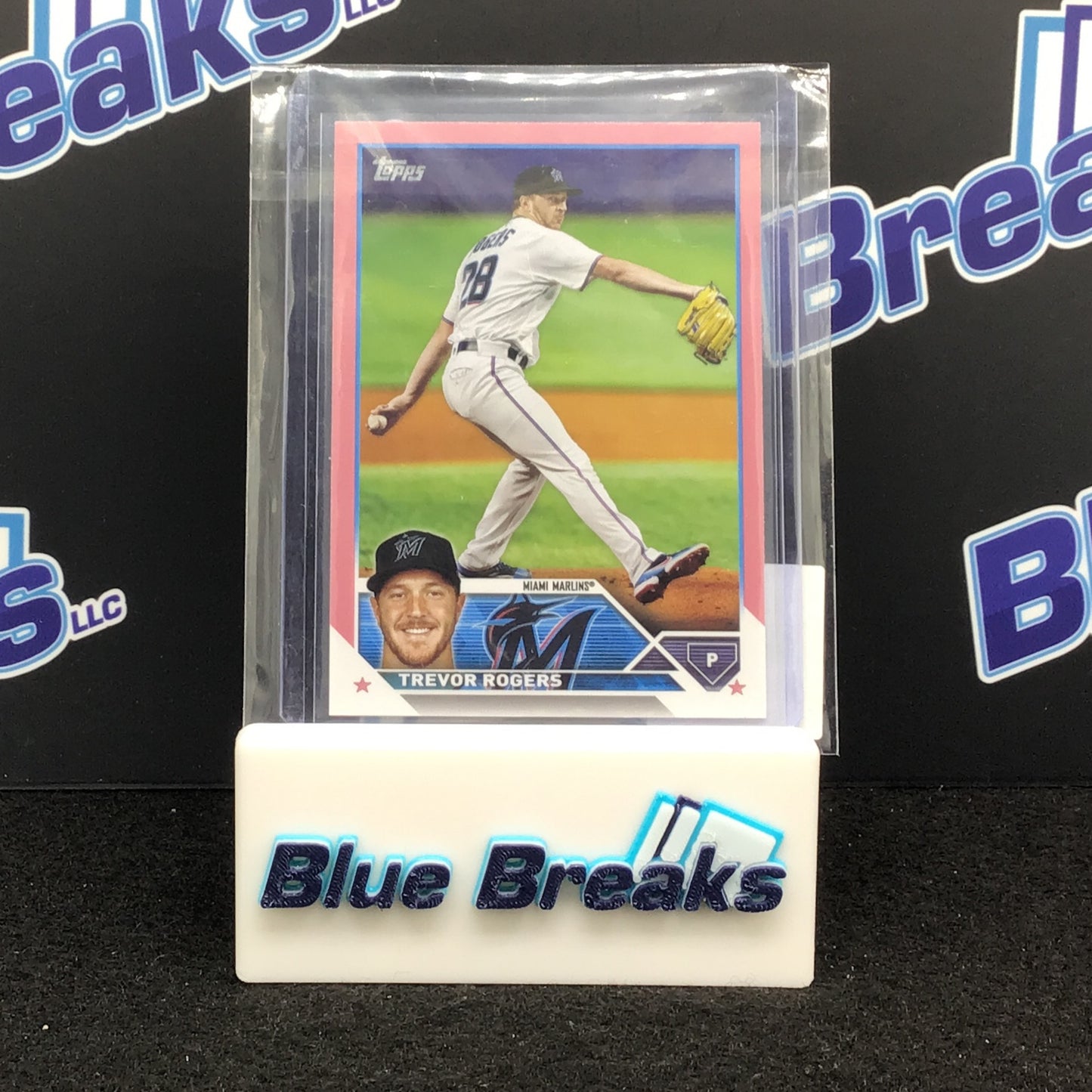 2023 Topps Series 1 Mother's Day Pink Trevor Rogers 08/50 #29 Marlins