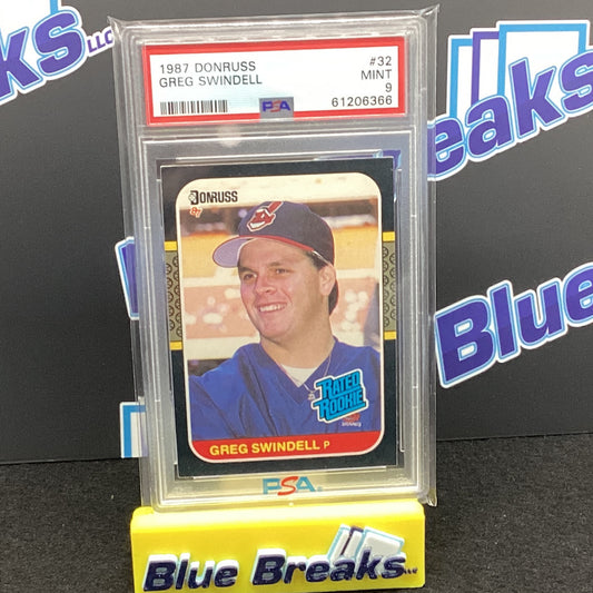 1987 Donruss - Greg Swindell #32 PSA 9