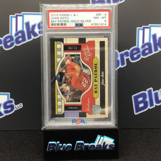 2019 Panini Leather & Lumber - Juan Soto - #BP-8 - Washington Nationals - 6/25