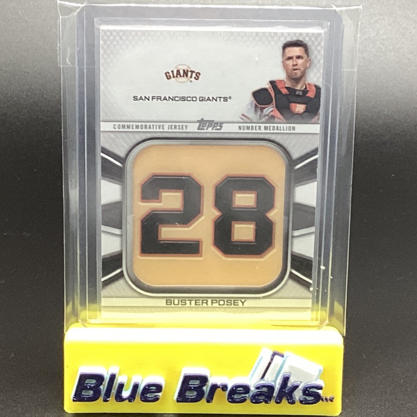 2022 Topps Series 1 Buster Posey Jersey Medallion Thin