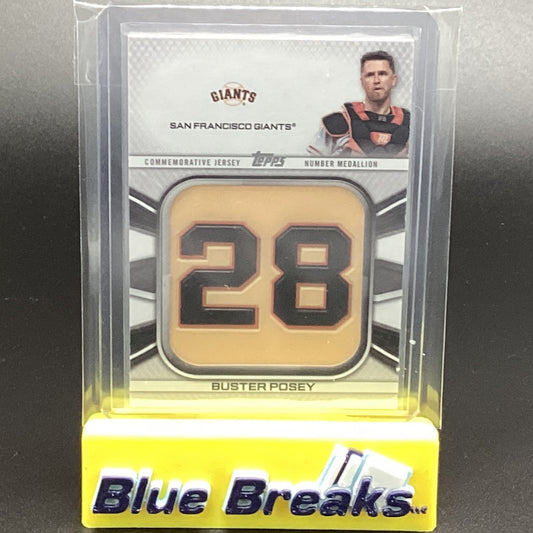 2022 Topps Series 1 Buster Posey Jersey Medallion Thin