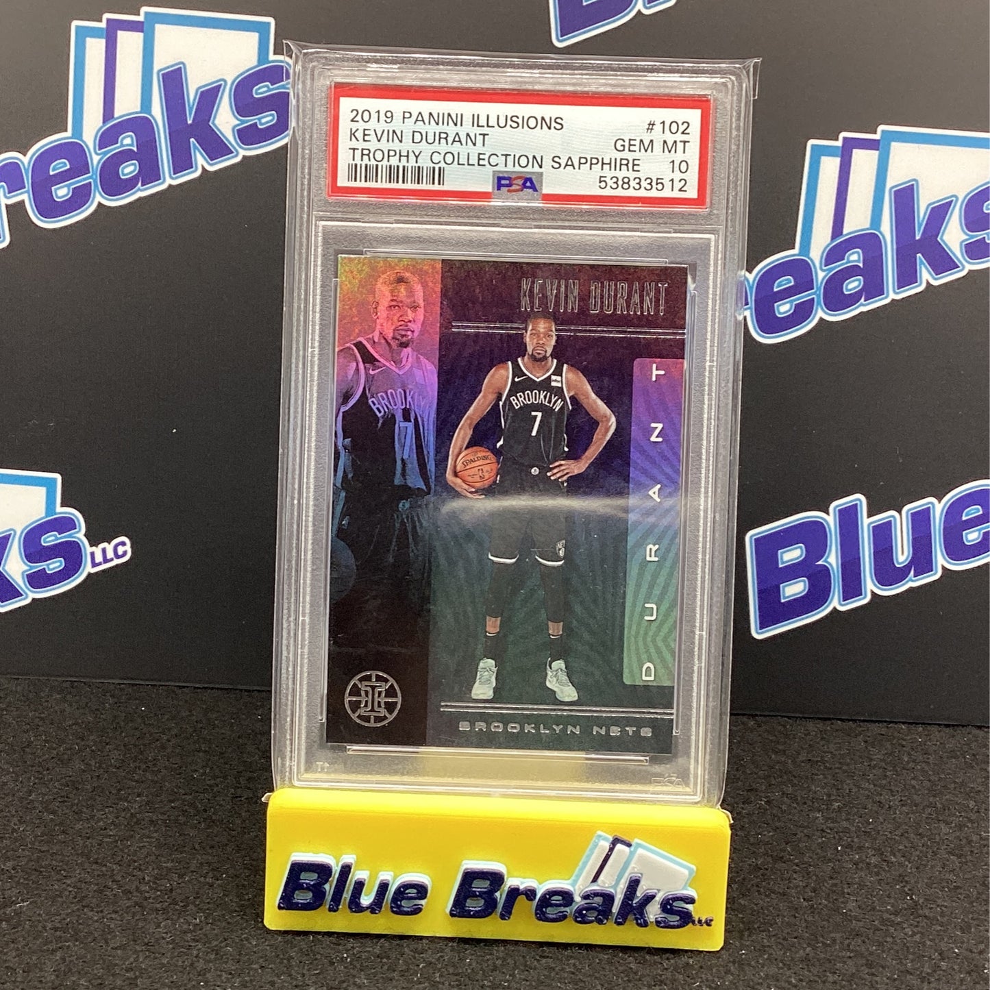 2019 Panini Illusions - Kevin Durant - Trophy Sapphire #102 PSA 10