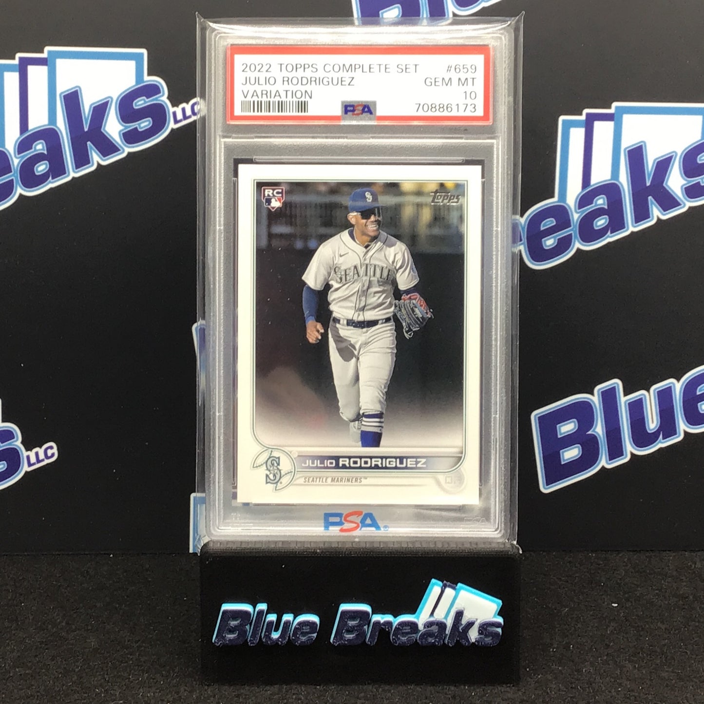 2022 Topps Complete Set Julio Rodriguez Variation #659 RC PSA 10 Mariners