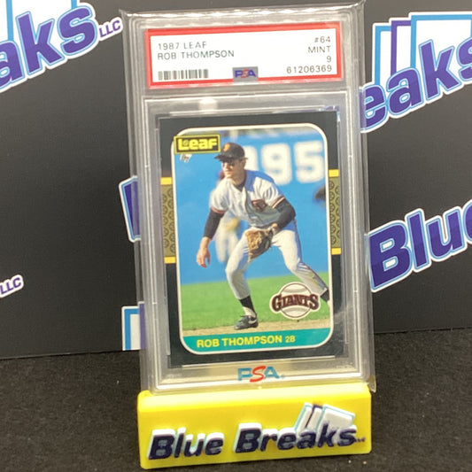 1987 Leaf - Rob Thompson #64 PSA 9