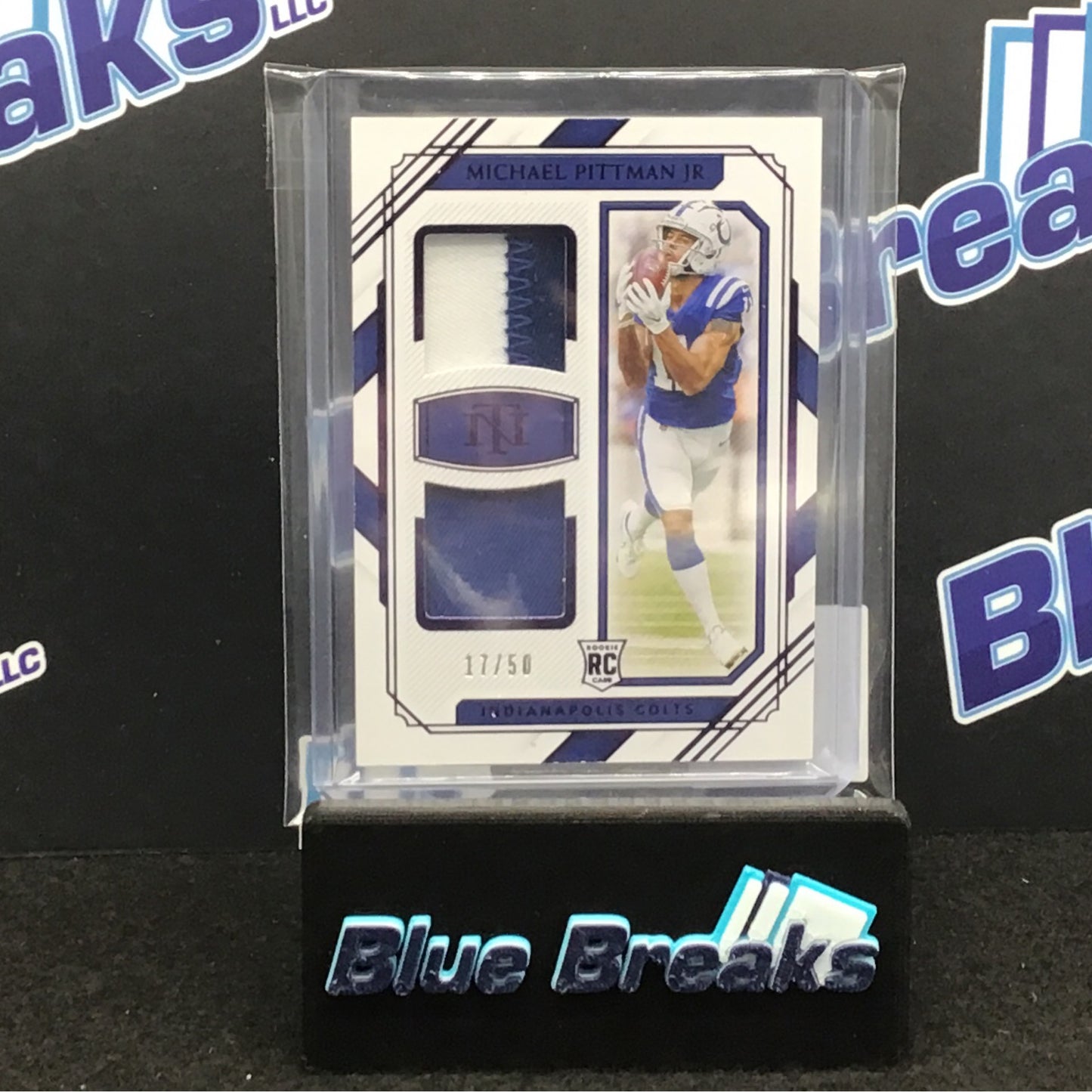 2020 Panini National Treasures Michael Pittman Jr dual relic 17/50 RC #RDM-MP Colts