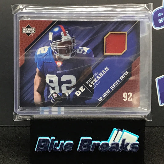 2005 Upper Deck Michael Strahan relic #GJP-MS Giants