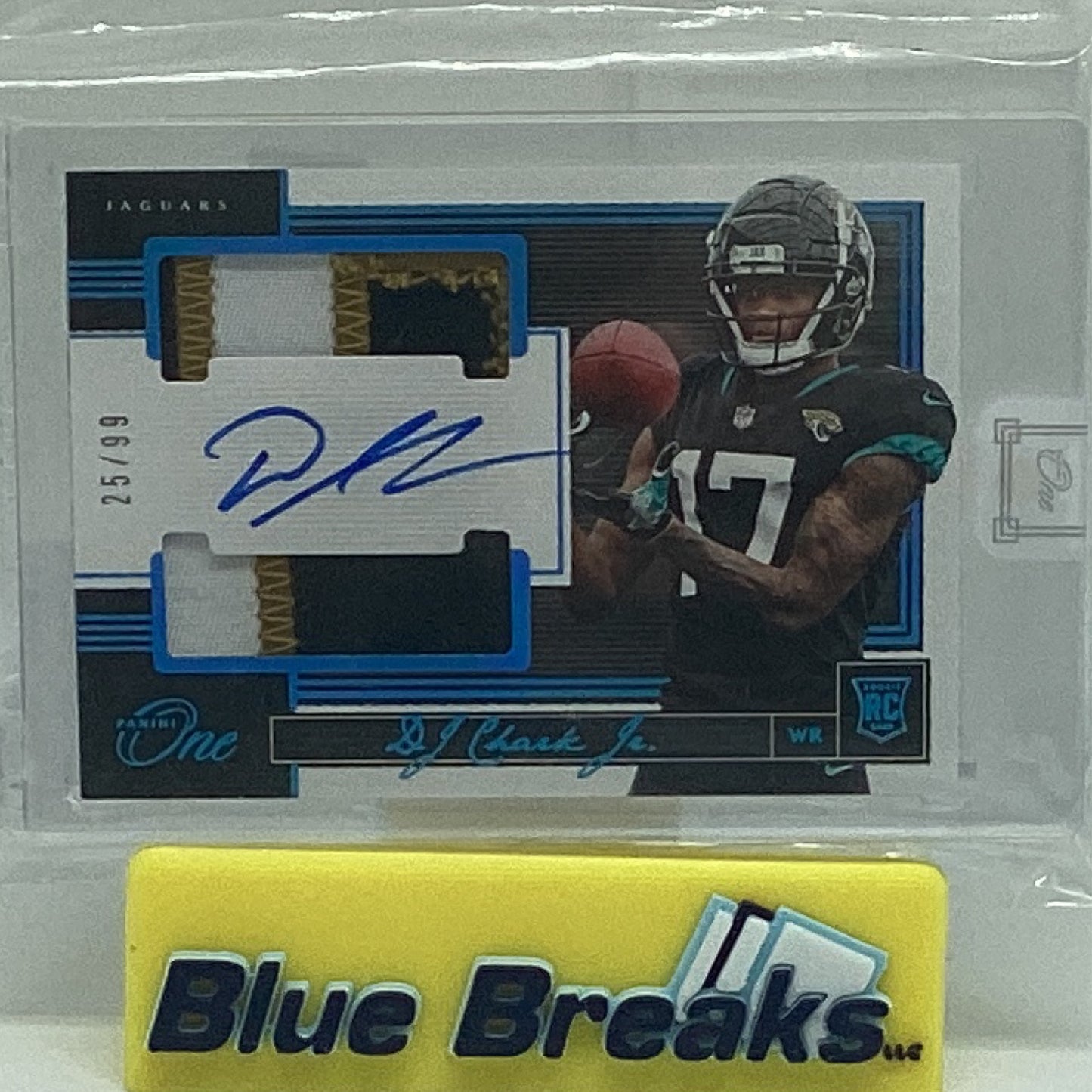 2018 Panini One DJ Chark Jr auto relic 25/99