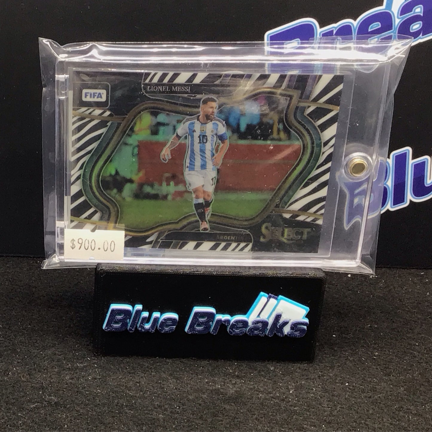 2022-23 Panini Select FIFA Zebra Lionel Messi 16/25 #204 Argentina Miami