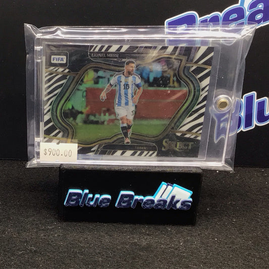 2022-23 Panini Select FIFA Zebra Lionel Messi 16/25 #204 Argentina Miami